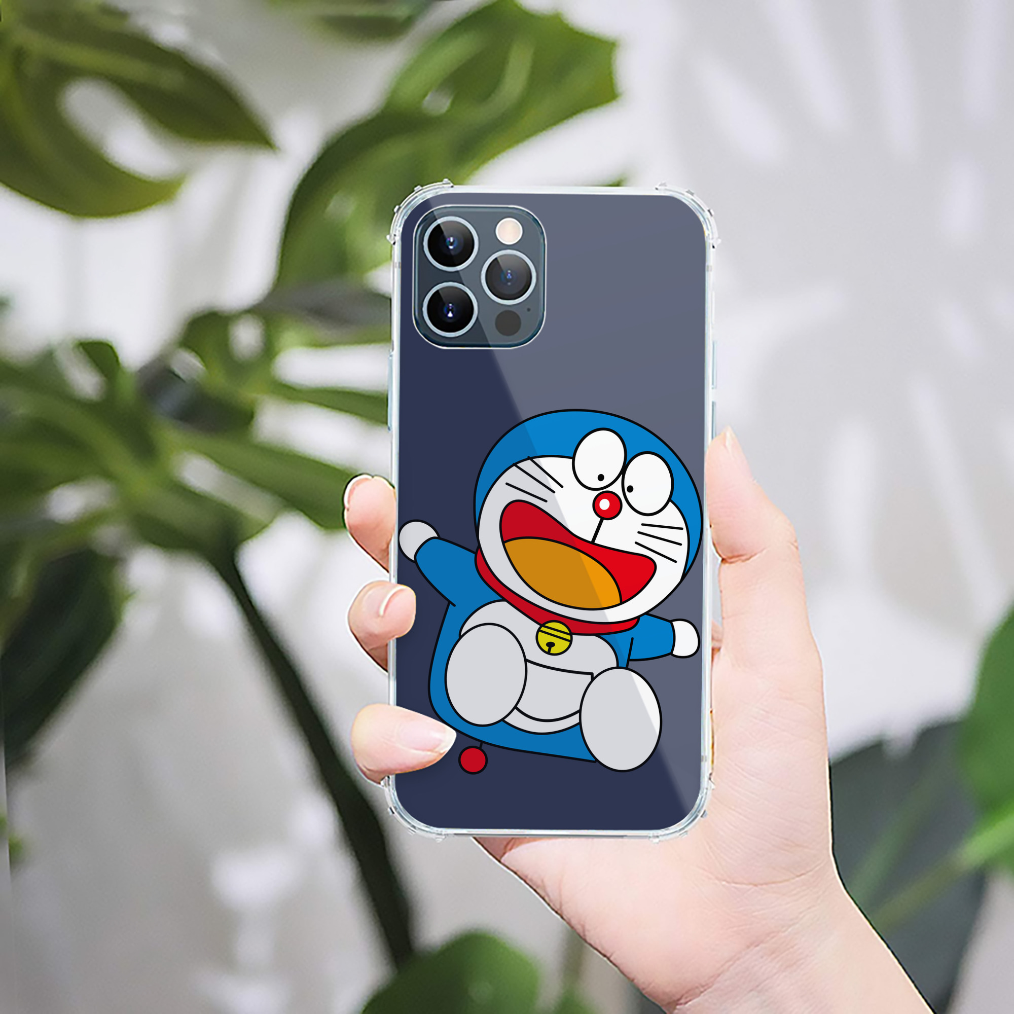 （画像用） ドラえもん Doraemon 【iPhone 12シリーズ対応】透明スマホケース（クリアソフトケース）